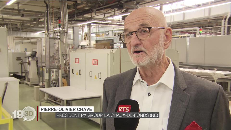 Guy Parmelin a visité des PME à La Chaux-de-Fonds