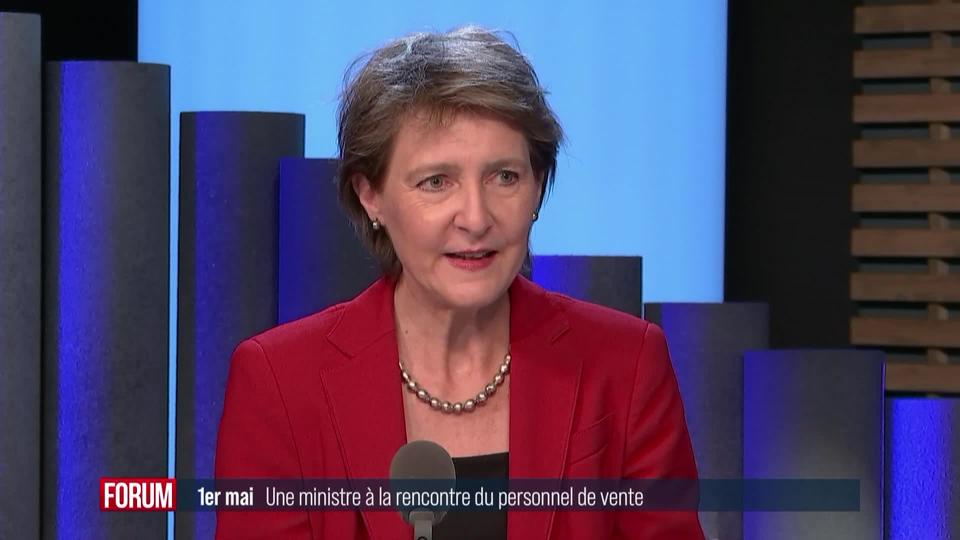 L’interview de Simonetta Sommaruga à la veille de la fête du travail du 1er mai (vidéo)