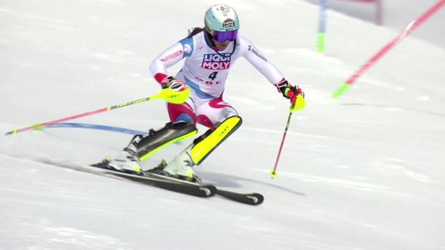 Are (SWE), slalom dames, 1e manche: Wendy Holdener
