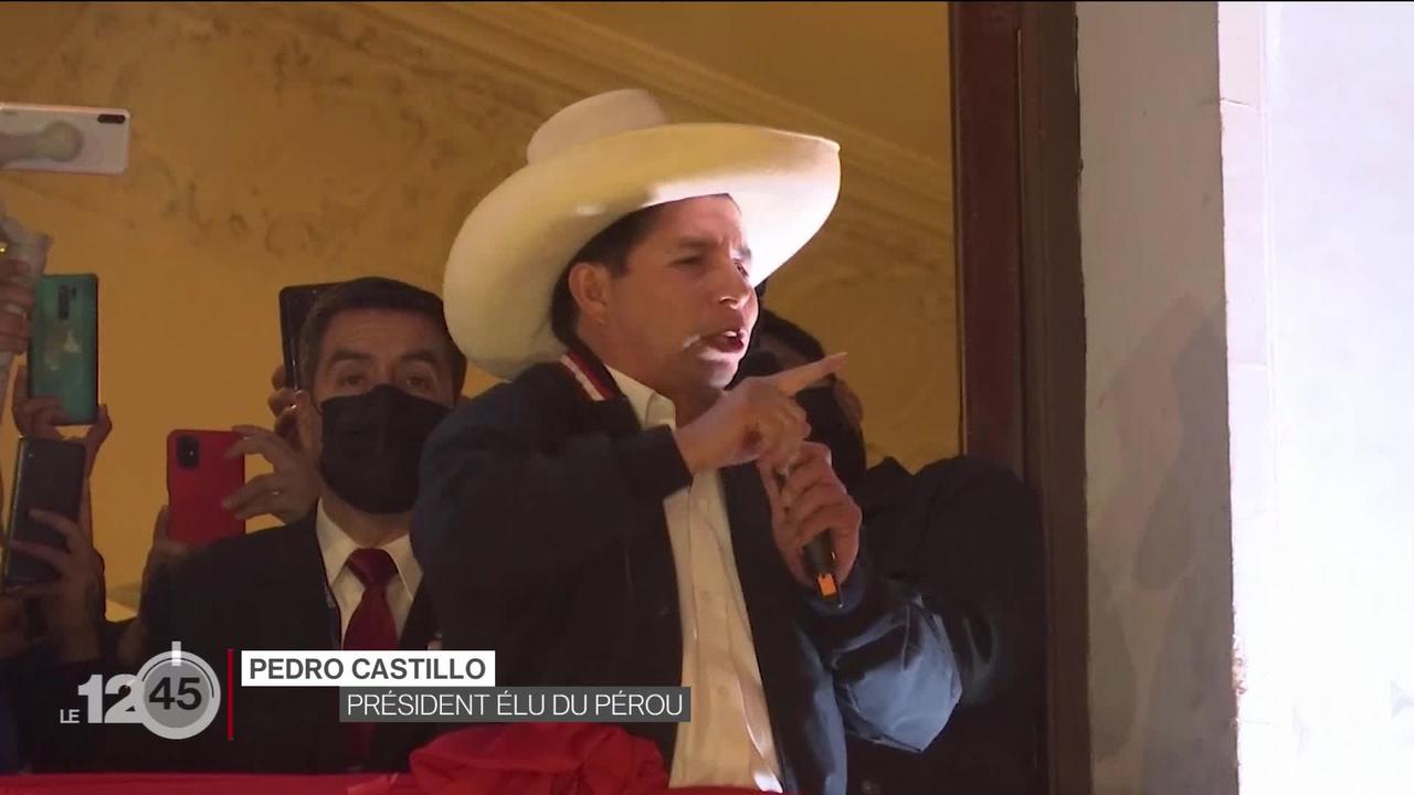 Le candidat de la gauche radicale Pedro Castillo élu président du Pérou
