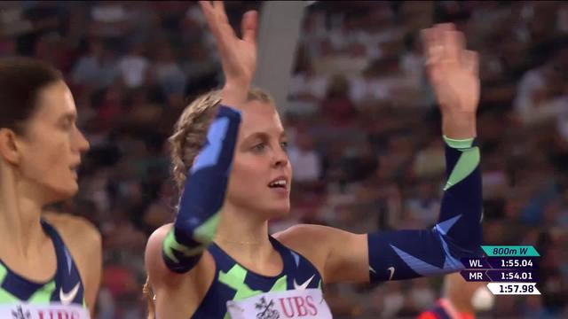 Finale, 800m dames: Hodgkinson (GBR) gagne la course, Hoffmann (SUI) termine 8e