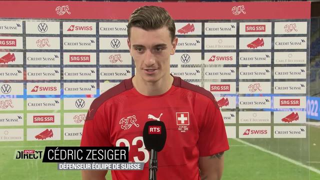 Suisse – Grèce (2-1): la joie de Cédric Zesiger après sa première sélection