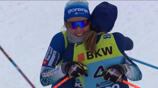 Davos (SUI), sprint libre dames: victoire de Maja Dahlqvist (SWE), Nadine Fähndrich (SUI) 2e