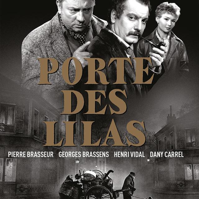 L'affiche de Porte des LIlas, film dans lequel joue Georges Brassens [Collection Bernard Lonjon]