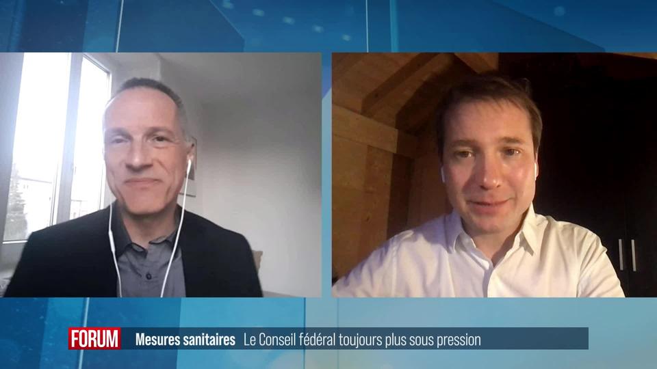 Le plan sanitaire du Conseil fédéral est-il trop prudent? Débat entre Laurent Kurth et Albert Rösti