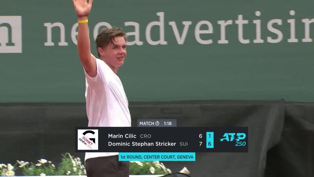1er tour, M.Cilic (CRO) - D.Stricker (SUI) (6-7, 1-6): premier tournoi ATP et première victoire pour Stricker !