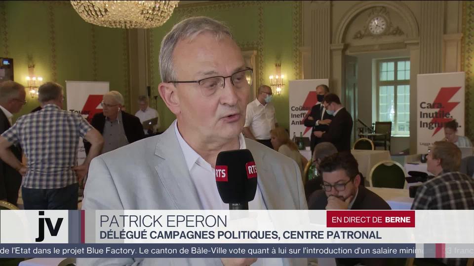 Patrick Eperon, délégué campagnes politiques pour le centre patronal : "Nous étions tout seuls au départ, c’est une claque pour l’establishment politique, économique et médiatique de ce pays, quel que soit le résultat"