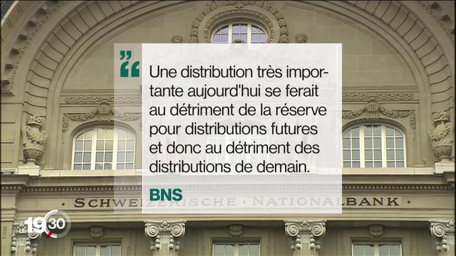 Proposition de Christian Lüscher: La BNS devrait doubler le montant du bénéfice reversé aux cantons, soit 8 milliards de francs.