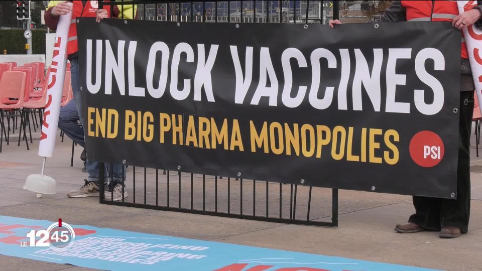 Manifestation à Genève contre les brevets des vaccins Covid