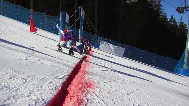 Rogla (SLO), Snowboard Géant parallèle dames : Julie Zogg (SUI) éliminée en 1-8e pour 2 centièmes