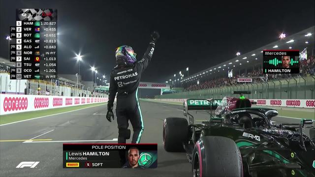 GP du Qatar (#20), essais qualificatifs: Lewis Hamilton (GBR) s'empare de la pole