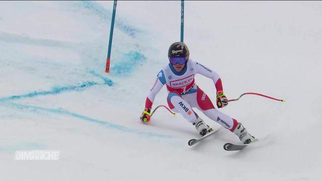 Ski, Super-G dames, St-Moritz (SUI): chute de Lara Gut-Behrami, victoire de Federica Brignone (ITA)
