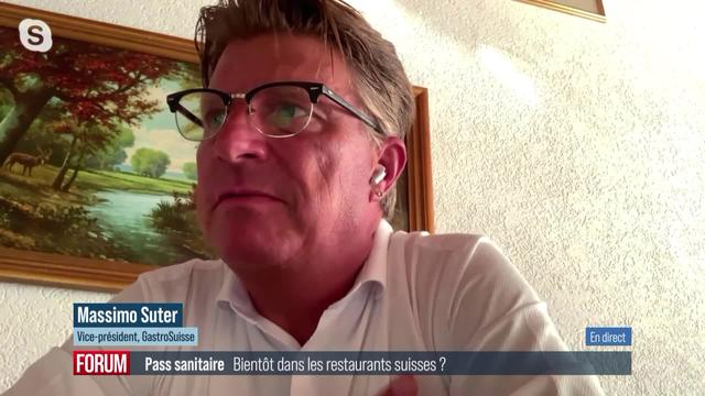 Un pass sanitaire dans les restaurants en Suisse? Interview de Massimo Suter (vidéo)