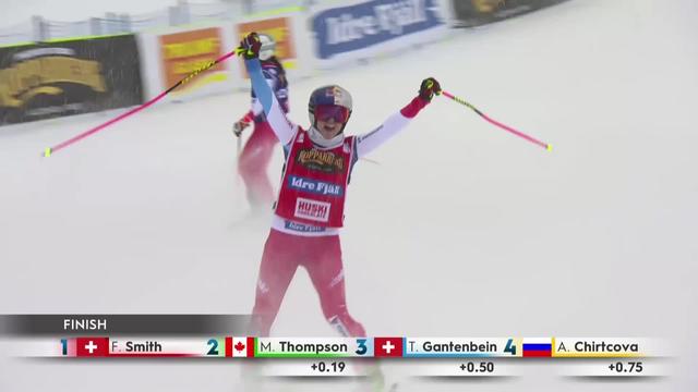 Idre Fjäll (SUE), Skicross dames - Finale: Fanny Smith première ! T. Gantenbein 4e.