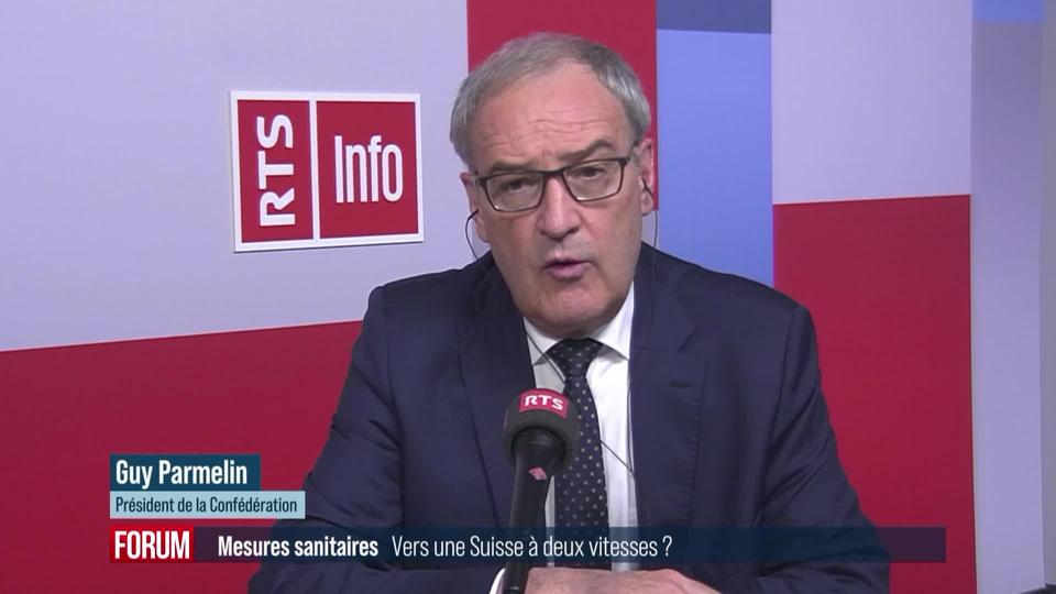 La Suissse se prépare à de nouvelles mesures sanitaires: interview de Guy Parmelin