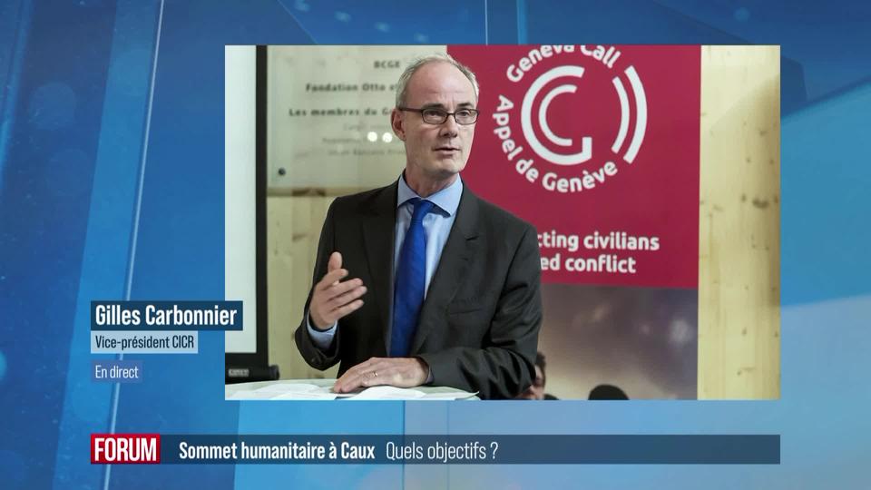 Sommet mondial de la négociation humanitaire à Caux : interview de Gilles Carbonnier