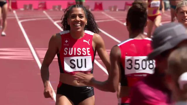 Athlétisme, 4 x 100 relais dames: les Suissesses battent le record national et se qualifie pour la finale