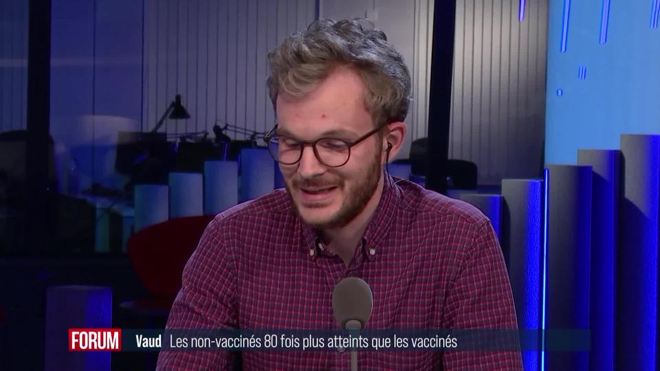 Les vaccinés vaudois ont 80 fois moins de risque d'être contaminés par le Covid