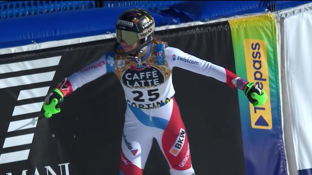 Cortina (ITA), Slalom dames, 2e manche: la course de Camille Rast (SUI)