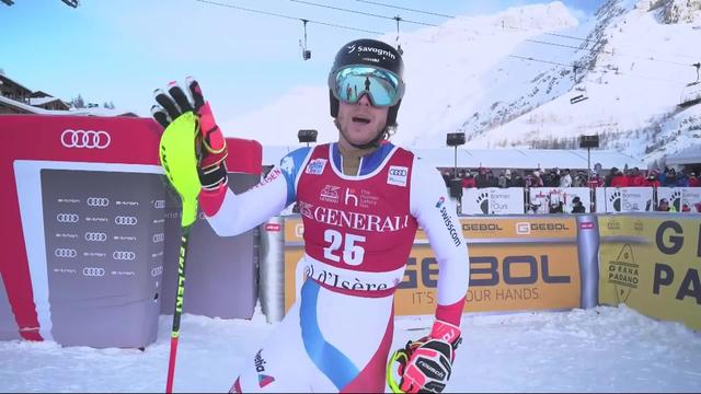 Val d’Isère (FRA), slalom messieurs, 1re manche: Sandro Simonet (SUI)
