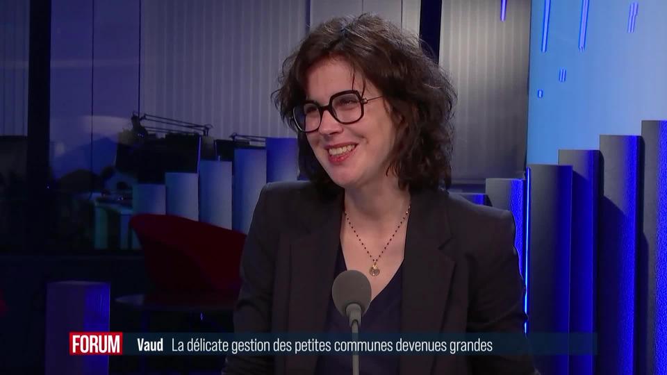 La délicate gestion dans le canton de Vaud des petites communes devenues grandes ; interview de Christelle Luisier