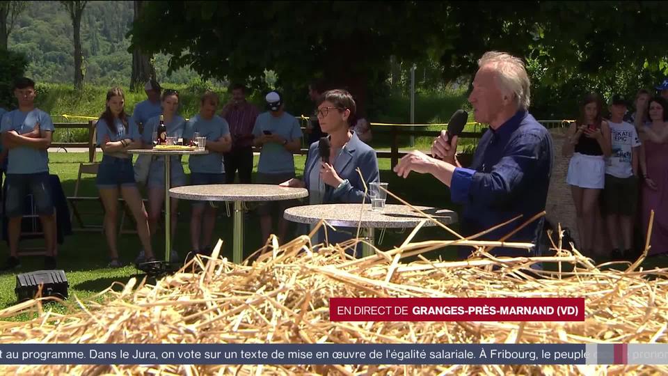 Alors que le non à l’initiative pour une Suisse sans pesticide se dessine, réactions d’Anne Challandes, présidente de l’Union suisse des paysannes et femmes rurales et de Fernand Cuche, agriculteur et ancien conseiller national Vert.