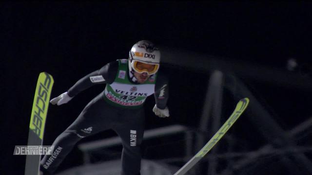Saut à skis, grand tremplin messieurs, Engelberg (SUI): première place de Karl Geiger (GER), Killian Peier (SUI) termine 4e