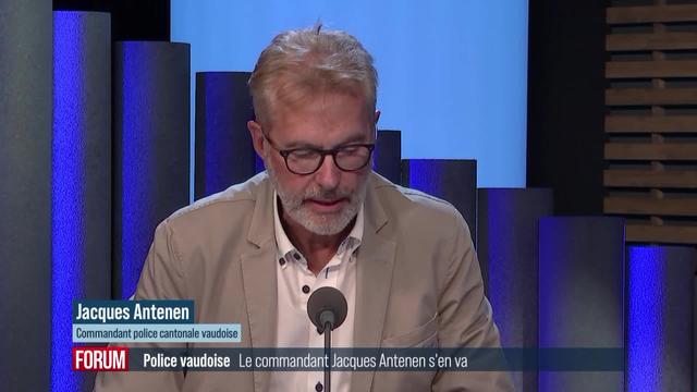 Le commandant de la police vaudoise prend sa retraite: interview de Jacques Antenen (vidéo)