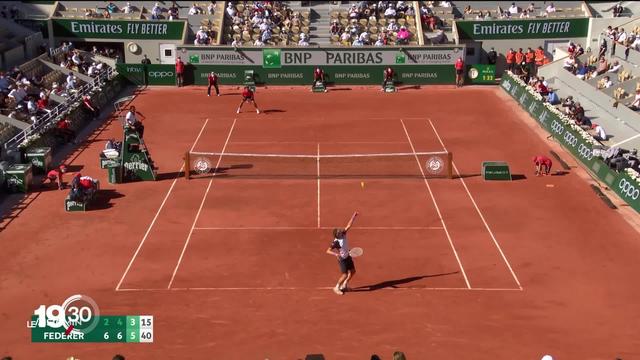 Retour gagnant pour Roger Federer à Roland-Garros au premier tour.