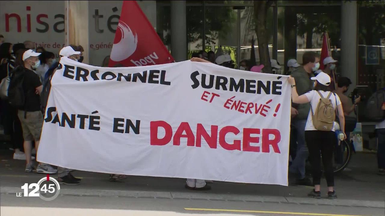 Une partie du personnel du CHUV à Lausanne s'est mis en grève ce matin.