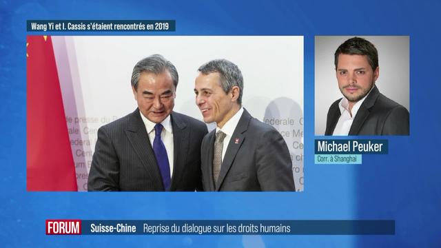 Reprise du dialogue sur les droits humains entre la Suisse et la Chine: interview d'Ignazio Cassis