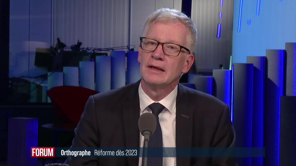 La réforme de l'orthographe en vigueur dès 2023 dans les écoles romandes: interview de Jean-Pierre Siggen