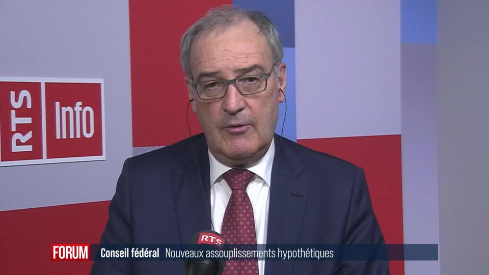 L’interview du président Guy Parmelin à la suite des nouvelles annonces du Conseil fédéral (vidéo)