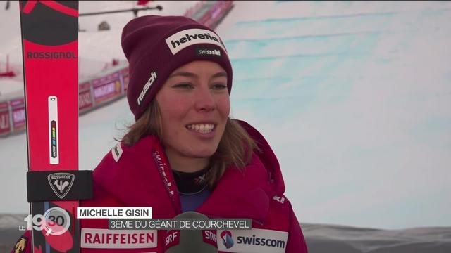 Ski alpin: la Suissesse Michelle Gisin s'est classée troisième du géant de Courchevel.