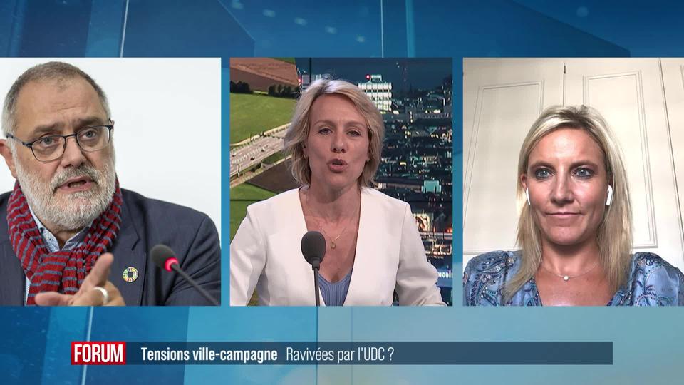 L’UDC ravive-t-elle les tensions entre ville et campagne? Débat entre Céline Amaudruz et Carlo Sommaruga