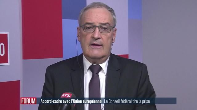 Fin des négociations sur l'accord-cadre: interview de Guy Parmelin (1-3)