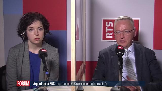 Les jeunes PLR s'opposent à leurs aînés à propos de l'argent de la BNS: débat entre Anna Ludwig et Andreas Jurt