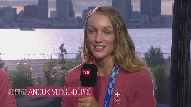 Beachvolley: Anouk Vergé-Dépré à l'interview après sa médaille de bronze décrochée avec Joana Heidrich