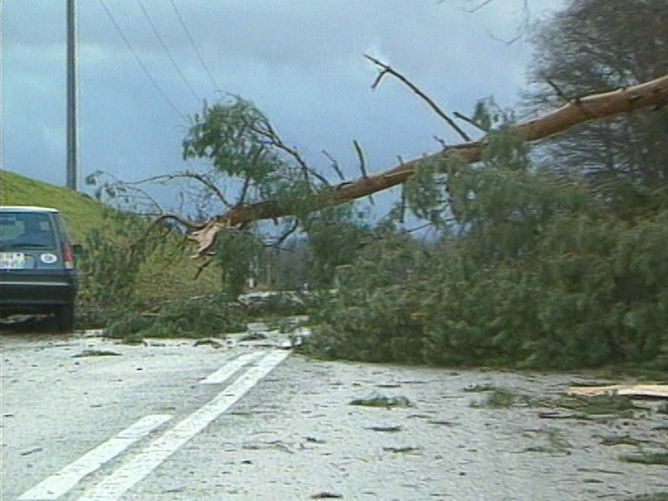 La tempête Lothar balaie la Suisse