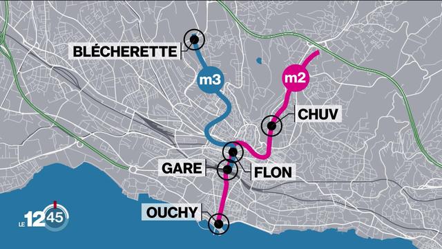 Le Conseil d'État vaudois demande d'importants crédits et garanties d'emprunt pour la rénovation du M2 et la construction du M3