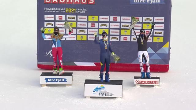 Idre Fjäll (SWE), finale dames: la remise des médailles