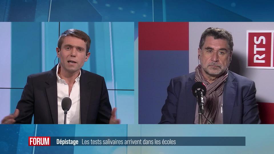 Le canton de Neuchâtel veut tester largement les écoliers: interview de Claude-François Robert