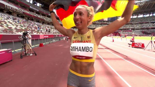 Athlétisme, saut en longueur dames: Mihambo (GER) remporte l'or sur son dernier saut !
