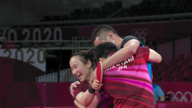Tennis de table, finale double mixte: la médaille d'or pour le Japon après son succès face à la Chine