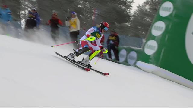 Levi (FIN), slalom dames, 1re manche: M. Meillard (SUI) pas assez rapide pour décrocher une qualification en 2ème manche