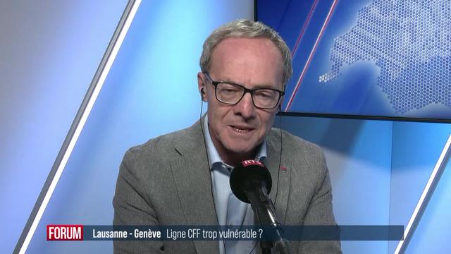 Les lignes des CFF sont-elles trop vulnérables? L’interview de Alain Barbey (vidéo)