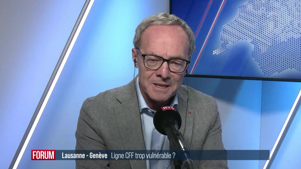 Les lignes des CFF sont-elles trop vulnérables? L’interview de Alain Barbey (vidéo)