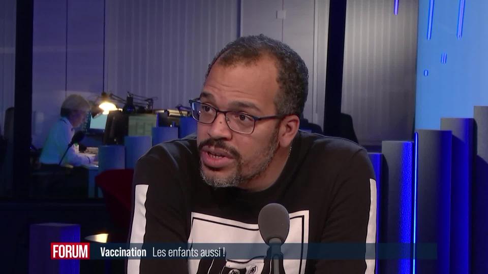 Vaccination contre le Covid recommandée aux enfants: interview de Pierre-Alex Crisinel