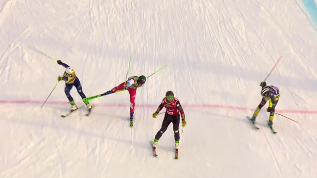 Idre Fjäll (SUE), skicross messieurs: 2e place de Jonas Lenherr (SUI) derrière Reece Howden (CAN)