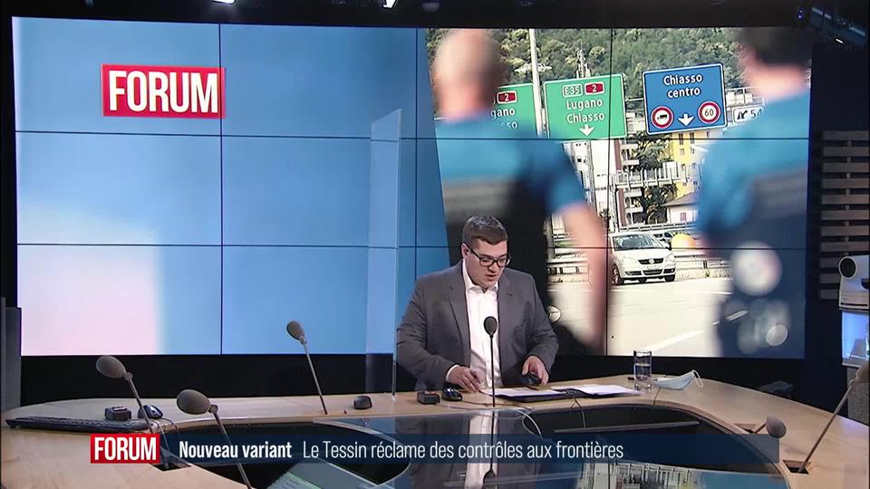 Nouveau variant: le Tessin réclame des contrôles aux frontières